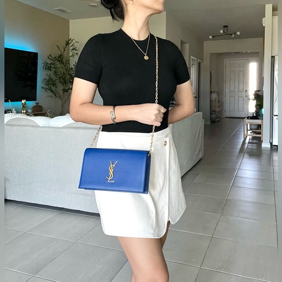 🍓YSL Monogram Flap Clutch in Grained Leather - Picture 16 of 16